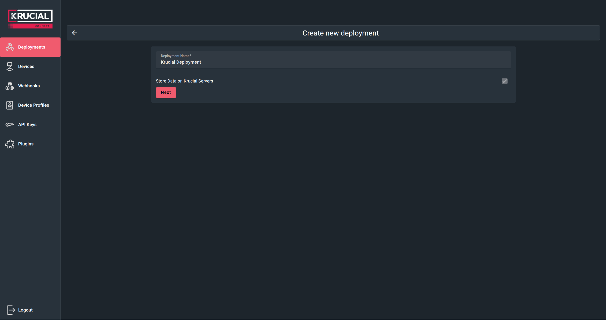 Add Deployment step 1 Add deployment 1