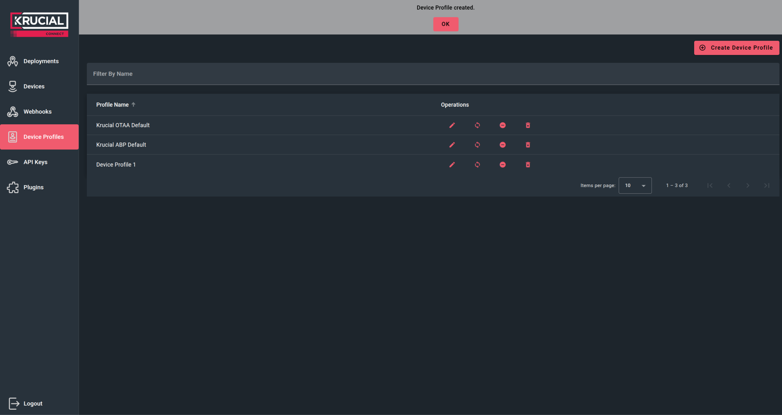 Upload device profile success upload-device-profile-success